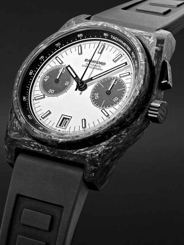 B347 Carbon Panda Automatic Chronograph 41.5mm Carbon Fibre and Rubber Watch, Ref. No. B3CAWHBL.B2RUBL - FR B347 Carbon Panda Automatic Chronograph 41.5mm Carbon Fibre and Rubber Watch, Ref. No. B3CAWHBL.B2RUBL - FR
