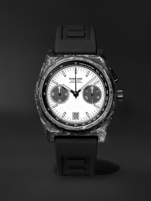 B347 Carbon Panda Automatic Chronograph 41.5mm Carbon Fibre and Rubber Watch, Ref. No. B3CAWHBL.B2RUBL B347 Carbon Panda Automatic Chronograph 41.5mm Carbon Fibre and Rubber Watch, Ref. No. B3CAWHBL.B2RUBL