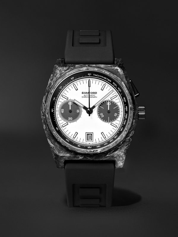 B347 Carbon Panda Automatic Chronograph 41.5mm Carbon Fibre and Rubber Watch, Ref. No. B3CAWHBL.B2RUBL B347 Carbon Panda Automatic Chronograph 41.5mm Carbon Fibre and Rubber Watch, Ref. No. B3CAWHBL.B2RUBL