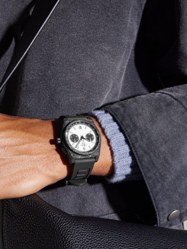 B347 Carbon Panda Automatic Chronograph 41.5mm Carbon Fibre and Rubber Watch, Ref. No. B3CAWHBL.B2RUBL - OU B347 Carbon Panda Automatic Chronograph 41.5mm Carbon Fibre and Rubber Watch, Ref. No. B3CAWHBL.B2RUBL - OU