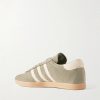 Tobacco Perforated-Suede Sneakers - BK
