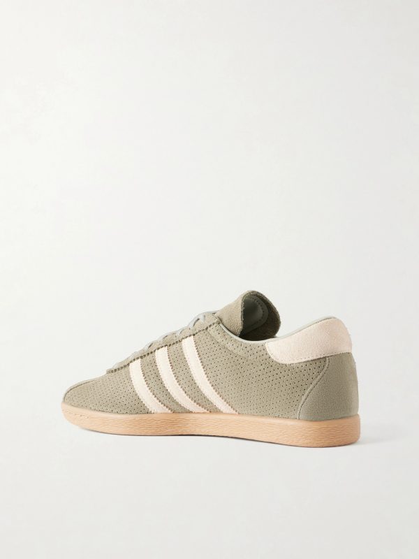 Tobacco Perforated-Suede Sneakers - BK