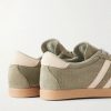 Tobacco Perforated-Suede Sneakers - CU