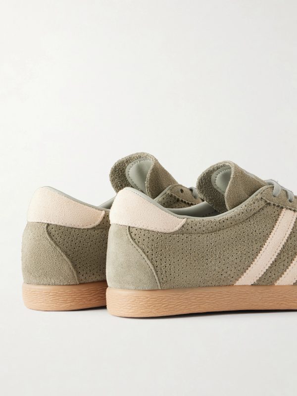Tobacco Perforated-Suede Sneakers - CU