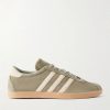 Tobacco Perforated-Suede Sneakers