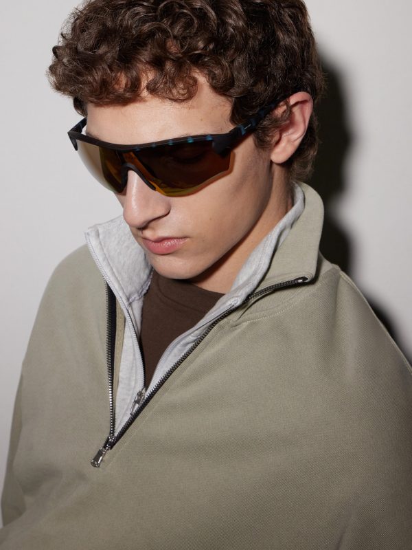 Junya Racer D-Frame Polycarbonate Sunglasses - OU Junya Racer D-Frame Polycarbonate Sunglasses - OU