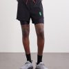 Straight-Leg Layered Logo-Appliquéd Shell Shorts - FR Straight-Leg Layered Logo-Appliquéd Shell Shorts - FR