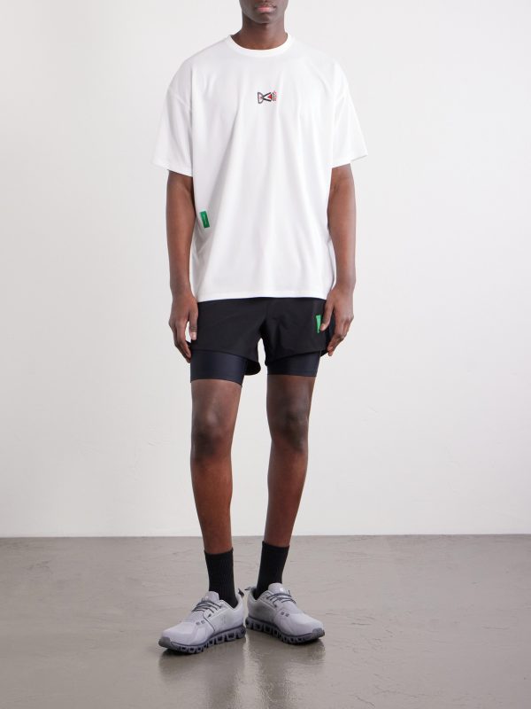 Straight-Leg Layered Logo-Appliquéd Shell Shorts - OU Straight-Leg Layered Logo-Appliquéd Shell Shorts - OU