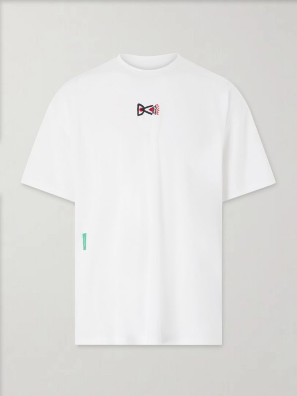 Logo-Print Perforated Recycled-Jersey T-Shirt