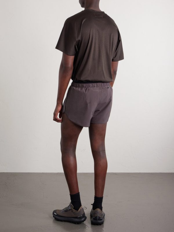 Straight-Leg 2'' Shell Running Shorts - BK