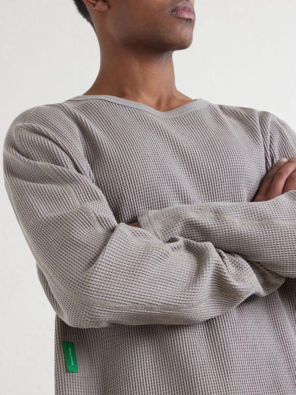 Waffle-Knit Cotton T-Shirt - CU
