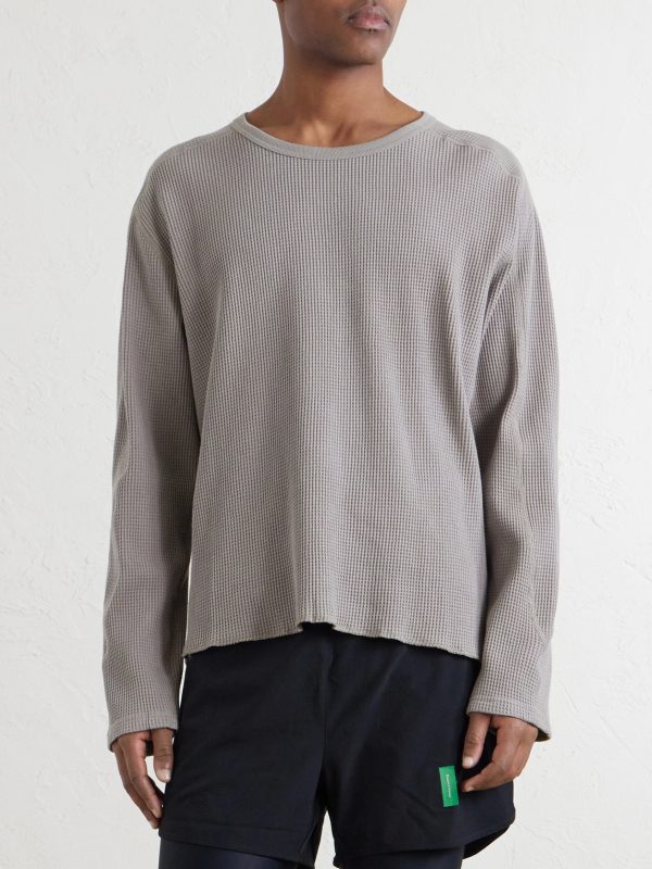 Waffle-Knit Cotton T-Shirt - FR