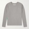 Waffle-Knit Cotton T-Shirt