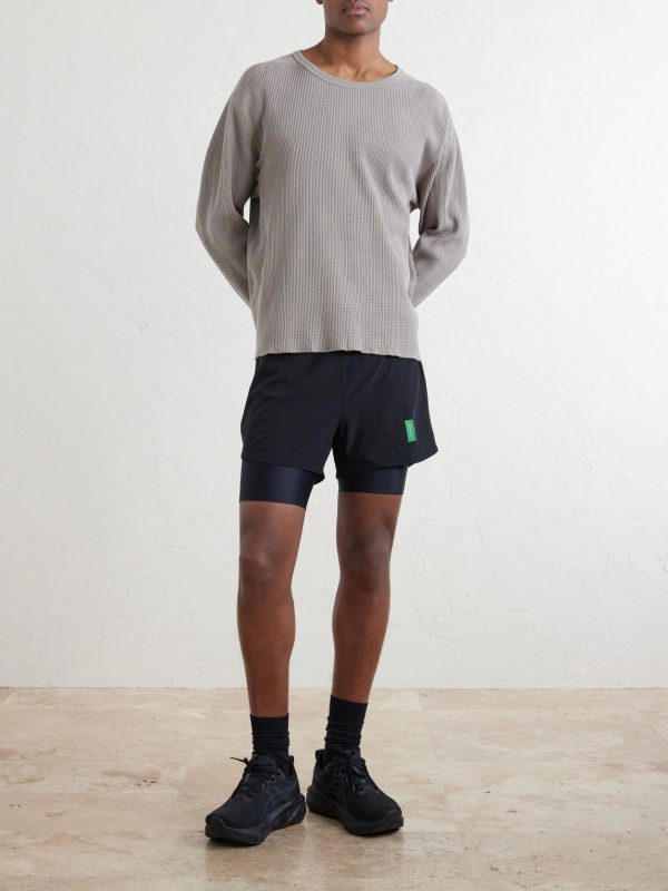 Waffle-Knit Cotton T-Shirt - OU
