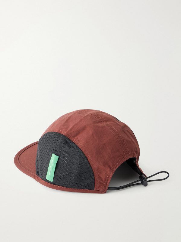 Logo-Appliquéd Panelled Shell and Mesh Cap - BK