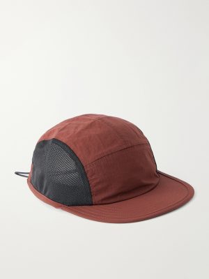 Logo-Appliquéd Panelled Shell and Mesh Cap