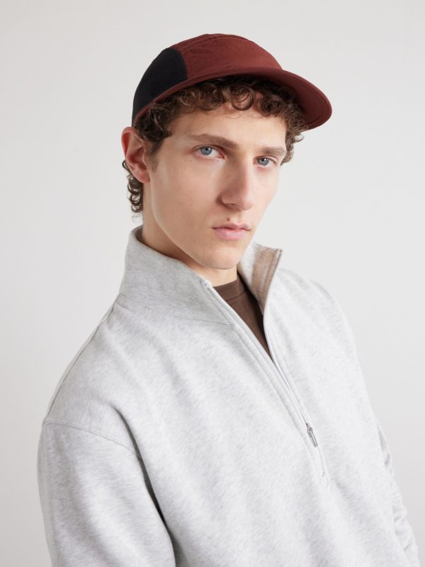 Logo-Appliquéd Panelled Shell and Mesh Cap - OU