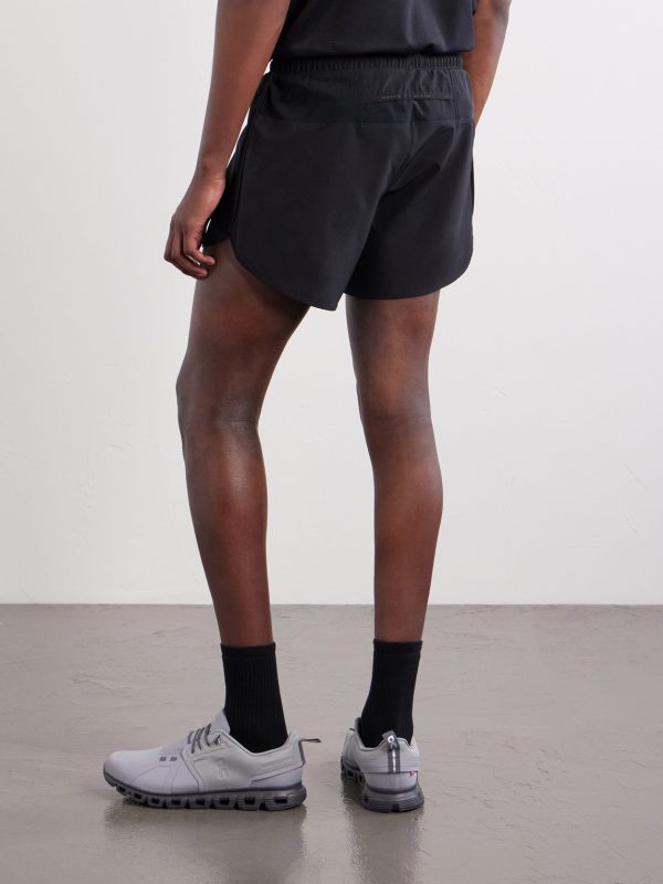Straight-Leg Logo-Print 5" Stretch-Jersey Running Shorts - BK