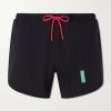 Straight-Leg Logo-Print 5" Stretch-Jersey Running Shorts
