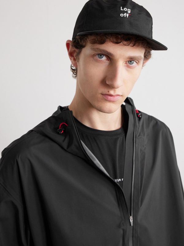 Embroidered Nylon-Taslan Baseball Cap - FR Embroidered Nylon-Taslan Baseball Cap - FR