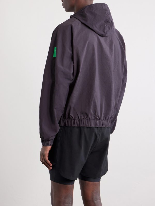 Taslan Logo-Appliquéd Nylon Jacket - BK Taslan Logo-Appliquéd Nylon Jacket - BK