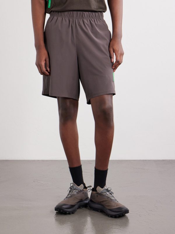 Straight-Leg Logo-Appliquéd 9" Stretch-Jersey Running Shorts - FR Straight-Leg Logo-Appliquéd 9" Stretch-Jersey Running Shorts - FR