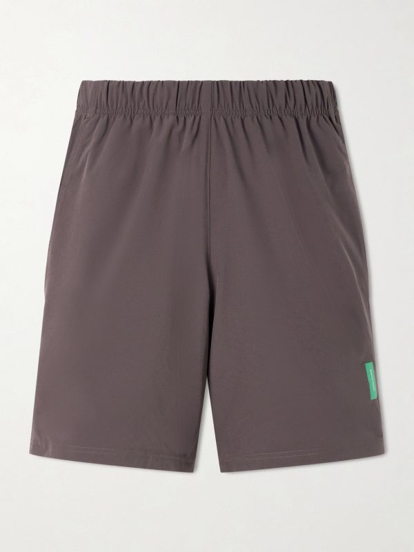 Straight-Leg Logo-Appliquéd 9" Stretch-Jersey Running Shorts Straight-Leg Logo-Appliquéd 9" Stretch-Jersey Running Shorts