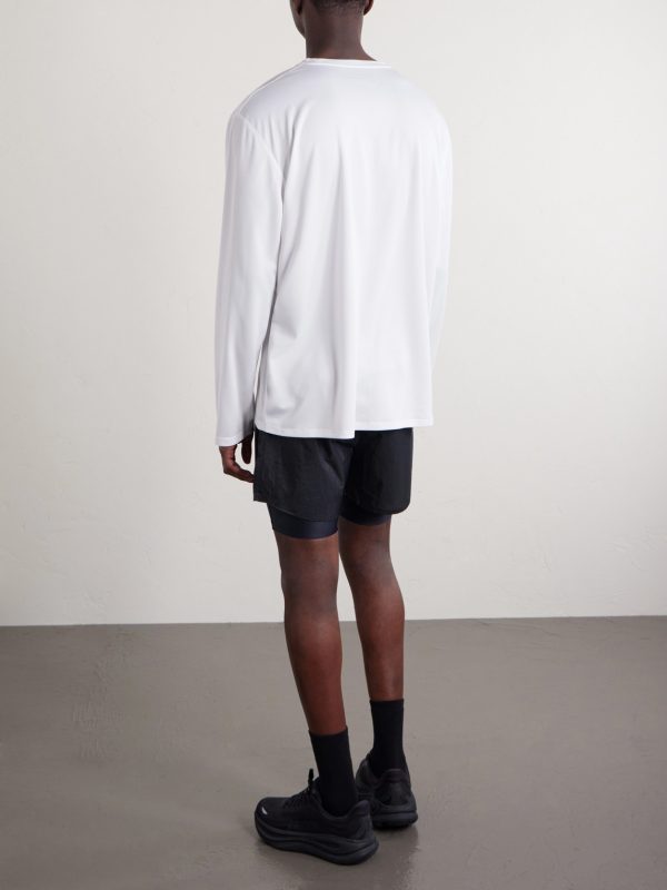 Logo-Printed Mesh T-Shirt - BK