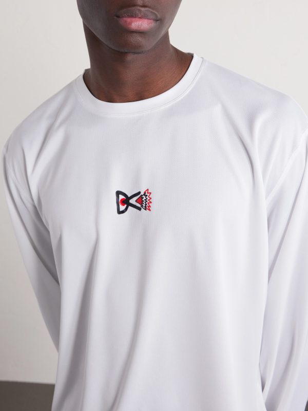 Logo-Printed Mesh T-Shirt - CU