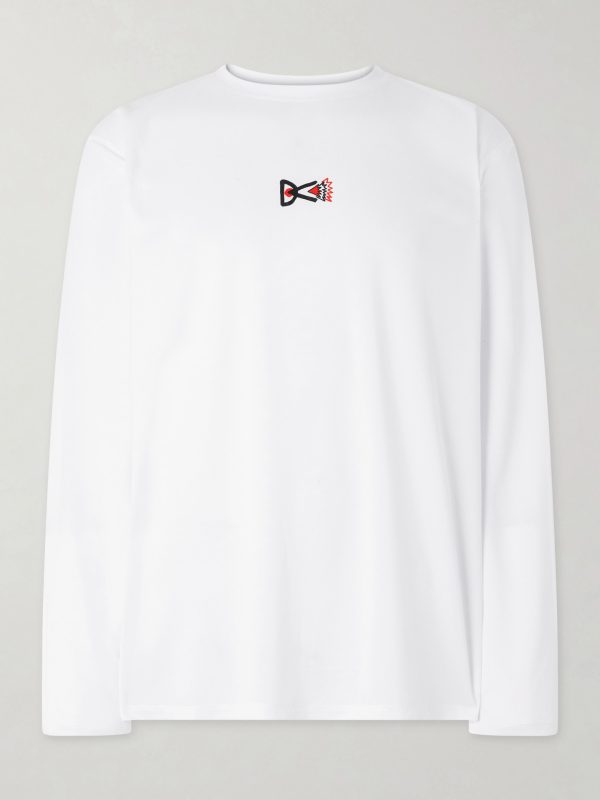 Logo-Printed Mesh T-Shirt
