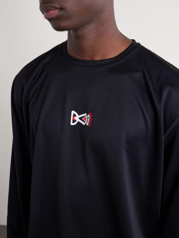Logo-Printed Mesh T-Shirt - CU Logo-Printed Mesh T-Shirt - CU