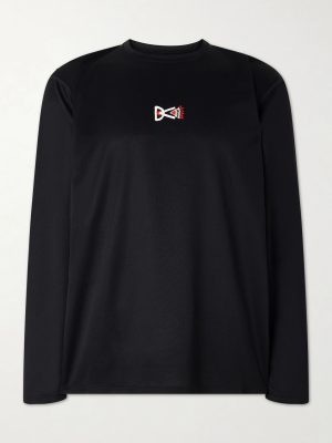 Logo-Printed Mesh T-Shirt