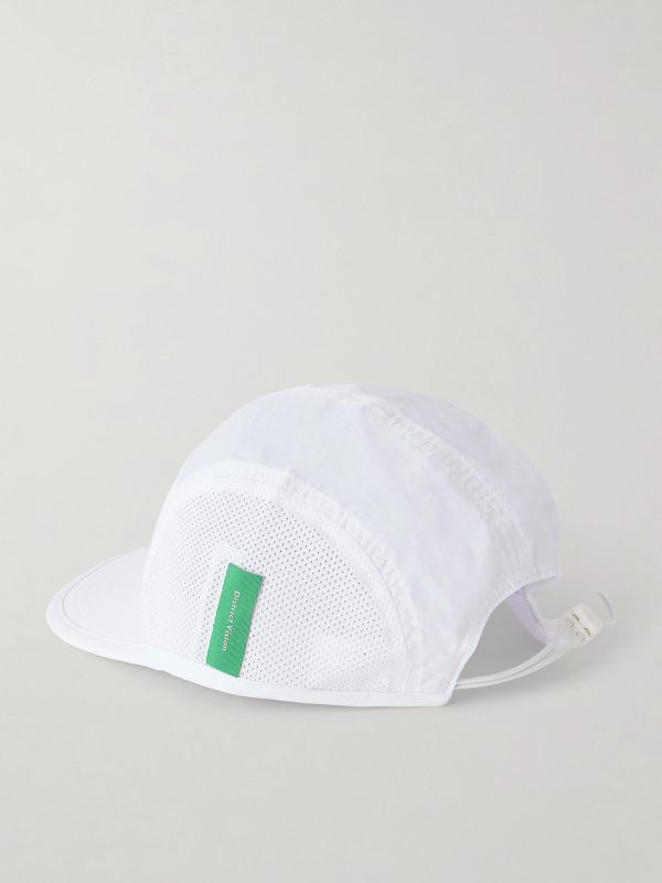 Logo-Appliquéd Panelled Shell and Mesh Cap - BK Logo-Appliquéd Panelled Shell and Mesh Cap - BK