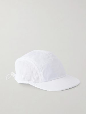 Logo-Appliquéd Panelled Shell and Mesh Cap