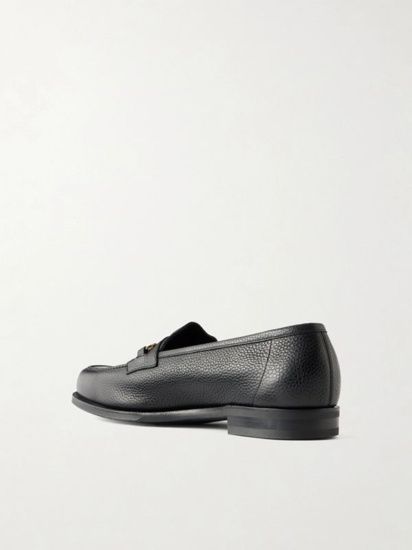 Putney Horsebit-Embellished Full-Grain Leather Loafers - BK