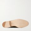 Polperro Leather-Trimmed Suede Penny Loafers - E1 Polperro Leather-Trimmed Suede Penny Loafers - E1