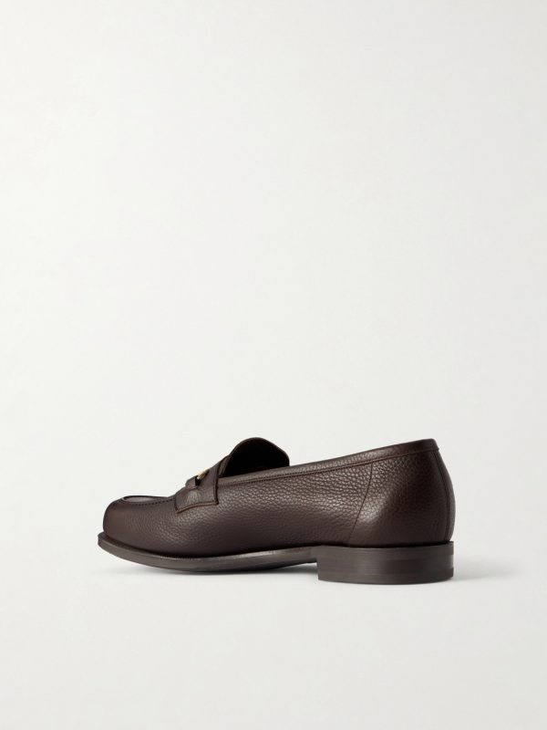 Putney Horsebit-Embellished Full-Grain Leather Loafers - BK