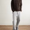 Intrecciato Wool-Blend Sweater - OU Intrecciato Wool-Blend Sweater - OU
