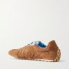 Orbit Leather and Shell-Trimmed Suede Sneakers - BK Orbit Leather and Shell-Trimmed Suede Sneakers - BK