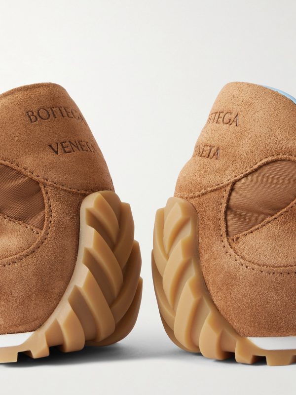 Orbit Leather and Shell-Trimmed Suede Sneakers - CU Orbit Leather and Shell-Trimmed Suede Sneakers - CU