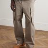 Orbit Leather and Shell-Trimmed Suede Sneakers - OU Orbit Leather and Shell-Trimmed Suede Sneakers - OU