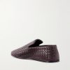 Intrecciato Full-Grain Leather Slippers - BK Intrecciato Full-Grain Leather Slippers - BK
