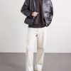 Intrecciato Leather Messenger Bag - OU Intrecciato Leather Messenger Bag - OU