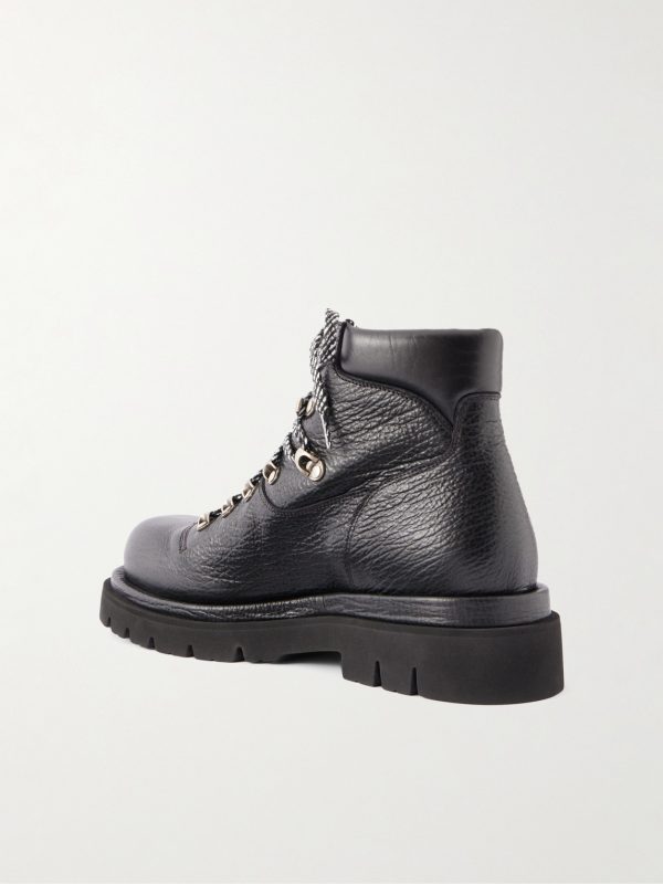 Full-Grain Leather Hiking Boots - BK