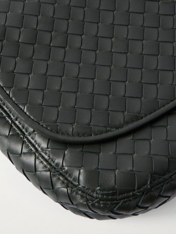 Intrecciato Leather Messenger Bag - CU Intrecciato Leather Messenger Bag - CU