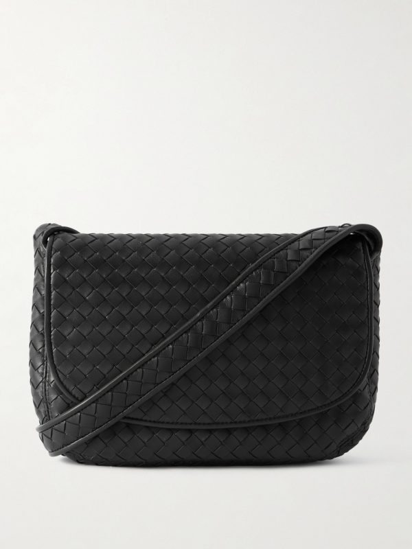 Intrecciato Leather Messenger Bag Intrecciato Leather Messenger Bag