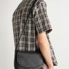 Intrecciato Leather Messenger Bag - OU Intrecciato Leather Messenger Bag - OU
