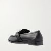 Astaire Knot-Detailed Leather Loafers - BK