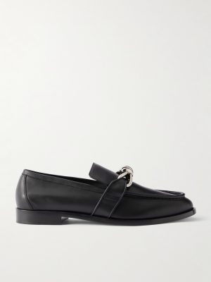 Astaire Knot-Detailed Leather Loafers