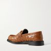 James Woven Leather Penny Loafers - BK